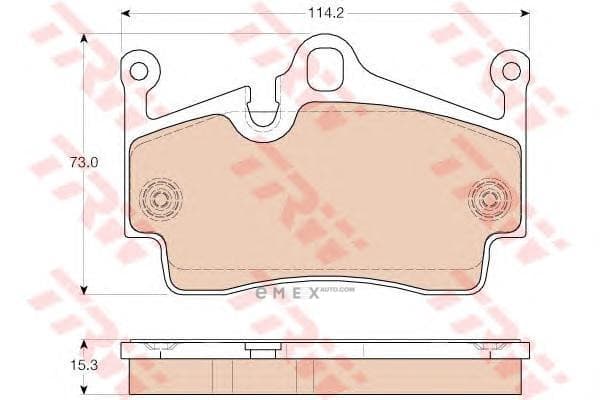 OEM PORSCHE BOXSTER BRAKE PAD SET GDB1961