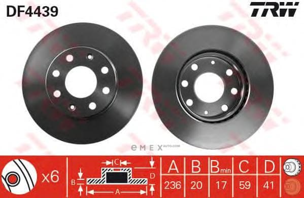 OEM DISC ROTOR DF4439