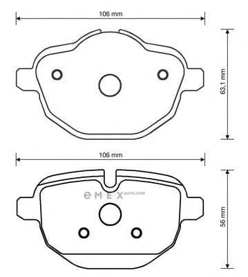 OEM PAD KIT, DISC BRAKE 573352J