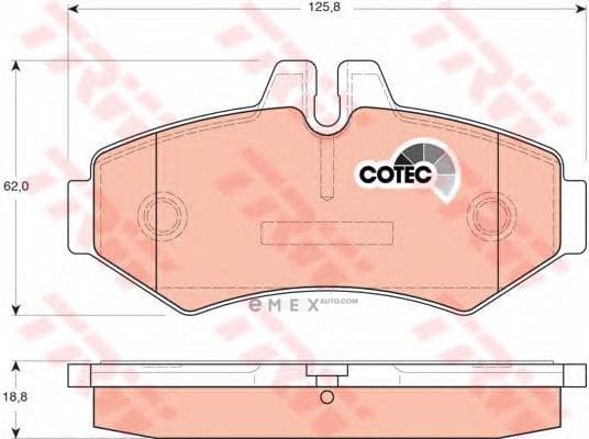 OEM PAD KIT, DISC BRAKE GDB1399