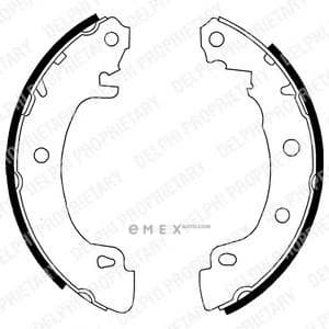 OEM BRAKE SHOE AXLE SET LS1724