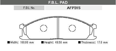 OEM BRAKE PAD AFP315