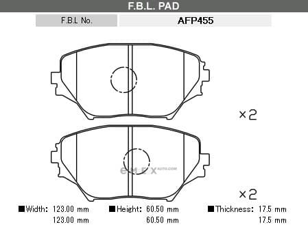 OEM PAD KIT, DISC BRAKE AFP455