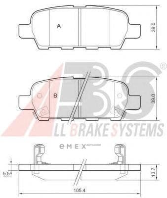 OEM PAD KIT, DISC BRAKE 37321