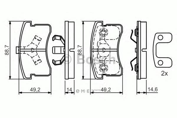 OEM BREMSBELAG 0986424642