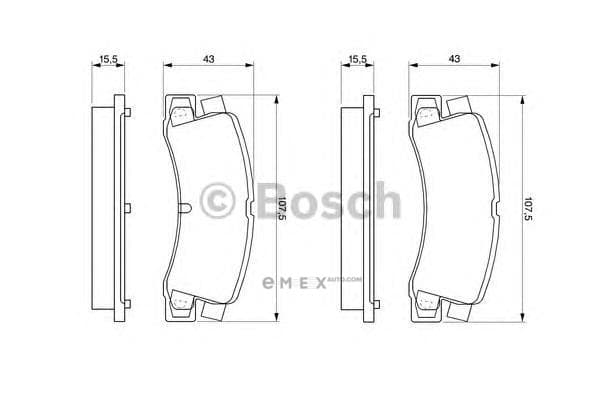 OEM BREMSBELAG 0986424383