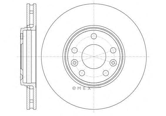 OEM BRAKE ROTOR 6134410