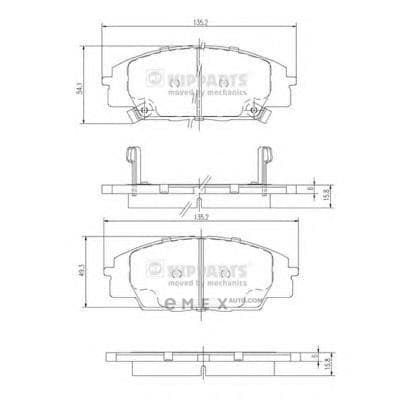 OEM BRAKE PADS FRONT J3604055