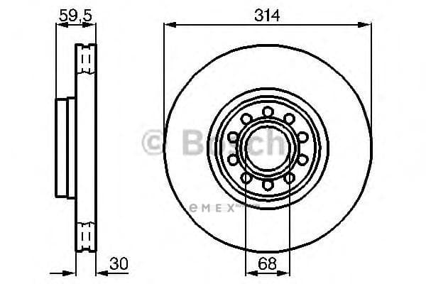 OEM BREMSSCHEIBE 0986478617