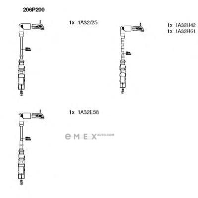 OEM WIRES FOR SPARK PLUGS 206P200