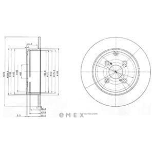 OEM BRAKE DISC (DOUBLE PACK) BG3974