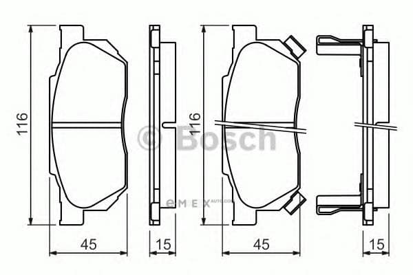 OEM BREMSBELAG 0986490440