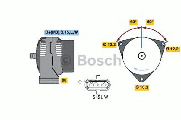 OEM DREHSTROMLICHTMASCHINE I.A. 0986042590