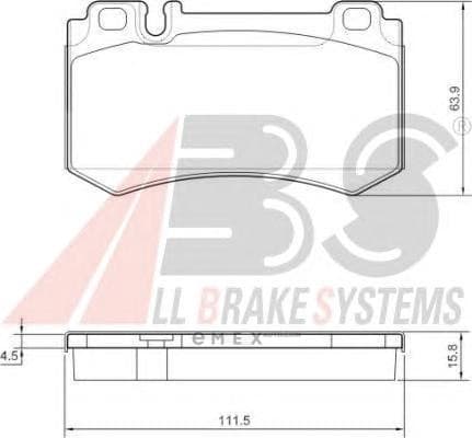 OEM PAD KIT, DISC BRAKE 37454