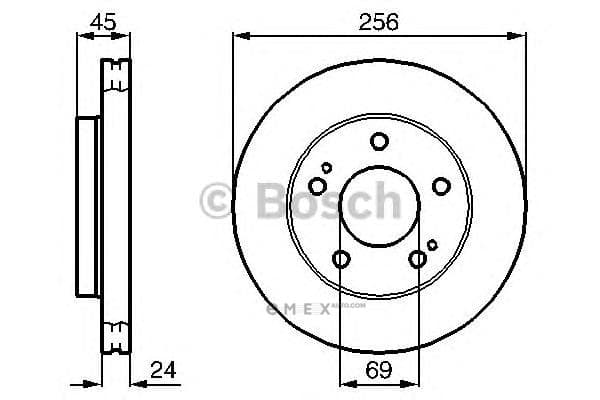 OEM BREMSSCHEIBE 0986478708