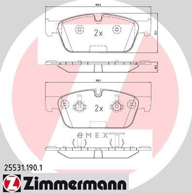 OEM PAD KIT, DISC BRAKE 255311901