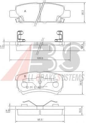 OEM Brake Pads/ABS 37384