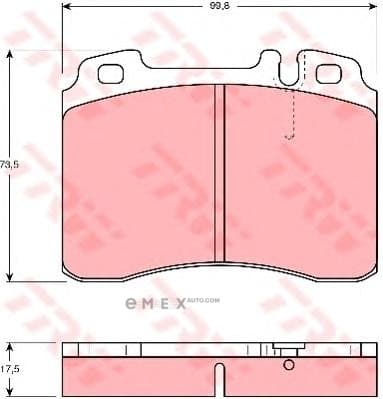 OEM PAD KIT, DISC BRAKE GDB962