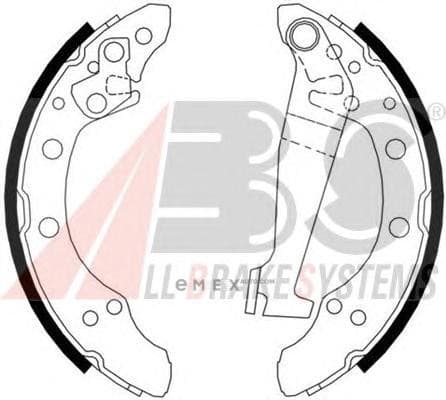 OEM Brake Shoes/ABS 8778