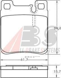 OEM PAD KIT, DISC BRAKE 36787