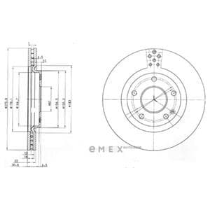 OEM BRAKE DISC (DOUBLE PACK) BG3829