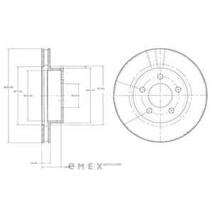 OEM BRAKE DISC (DOUBLE PACK) BG3546