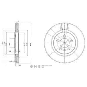 OEM BRAKE DISC (DOUBLE PACK) BG2713