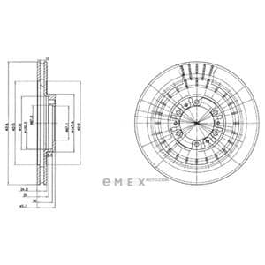 OEM BRAKE DISC (DOUBLE PACK) BG3847