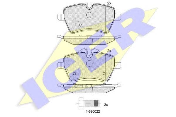 OEM BRAKE PAD FR BMW MIN R56,R57 181756