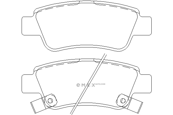 OEM PAD KIT, DISC BRAKE 43022SWWG02