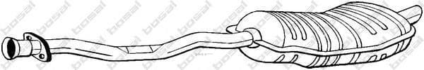 OEM EXHAUST PIPE, MUFFLER 282217