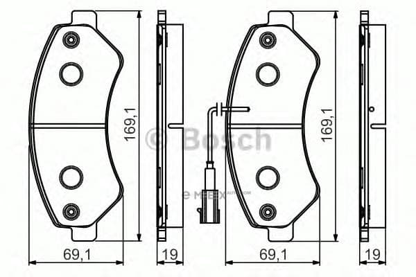 OEM DISC BRAKE PAD 0986495095