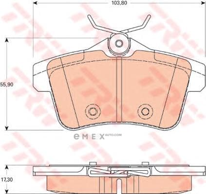 OEM PAD KIT, DISC BRAKE GDB1828