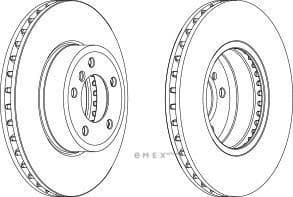 OEM BRAKE DISC VENTIL-E60/61/63/64 DDF1242C1