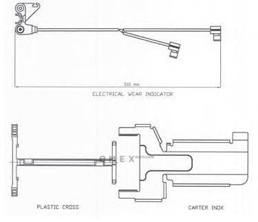 OEM SENSOR ASSY, BRAKE PAD WEAR FAI141