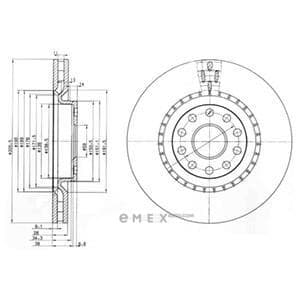 OEM BRAKE DISC (DOUBLE PACK) BG3723