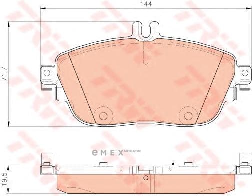 OEM PAD KIT, DISC BRAKE GDB1932