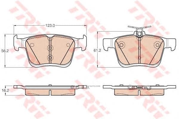 OEM PAD KIT, DISC BRAKE GDB1957