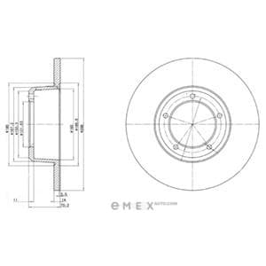 OEM BRAKE DISC (DOUBLE PACK) BG2297