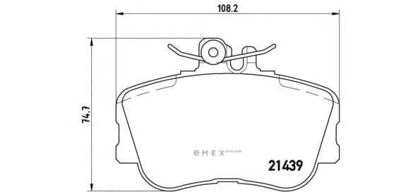 OEM BRAKE PAD 20MM FRT W202 P06017