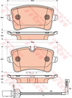 OEM PAD KIT, DISC BRAKE GDB1902