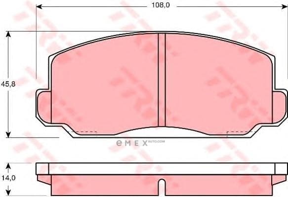 OEM PAD KIT, DISC BRAKE GDB175