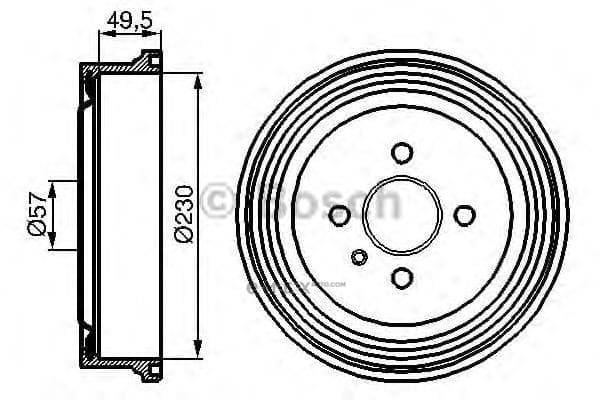 OEM BREMSTROMMEL 0986477100