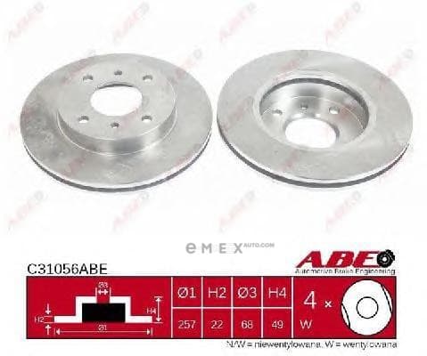 OEM BRAKE ROTOR C31056ABE