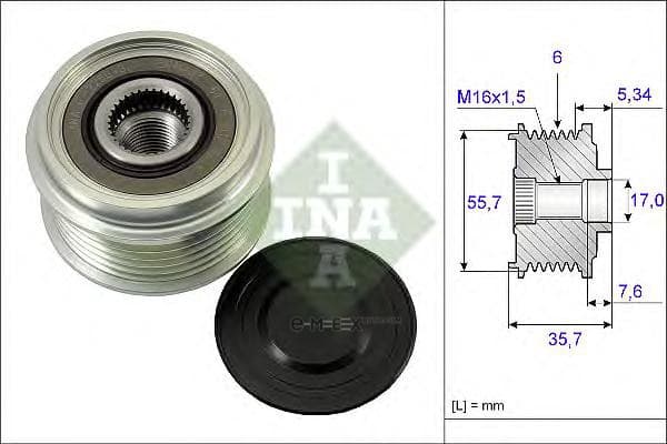 OEM PULLEY ASSY, ALTERNATOR 535007710