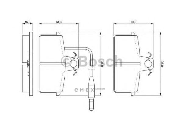 OEM BREMSBELAG 0986424081