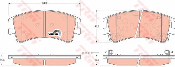 OEM PAD KIT, DISC BRAKE GDB3310