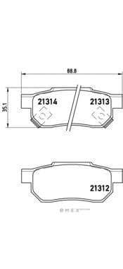 OEM PAD KIT, DISC BRAKE P28017