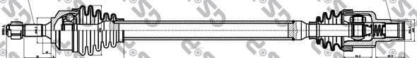 OEM DRIVE SHAFT, REAR AXLE 210206