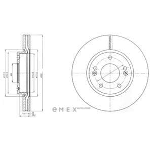 OEM BRAKE DISC (DOUBLE PACK) BG4281